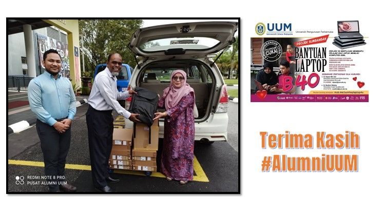 TERIMA KASIH ALUMNI UUM | SUMBANGAN LAPTOP B40 UUM