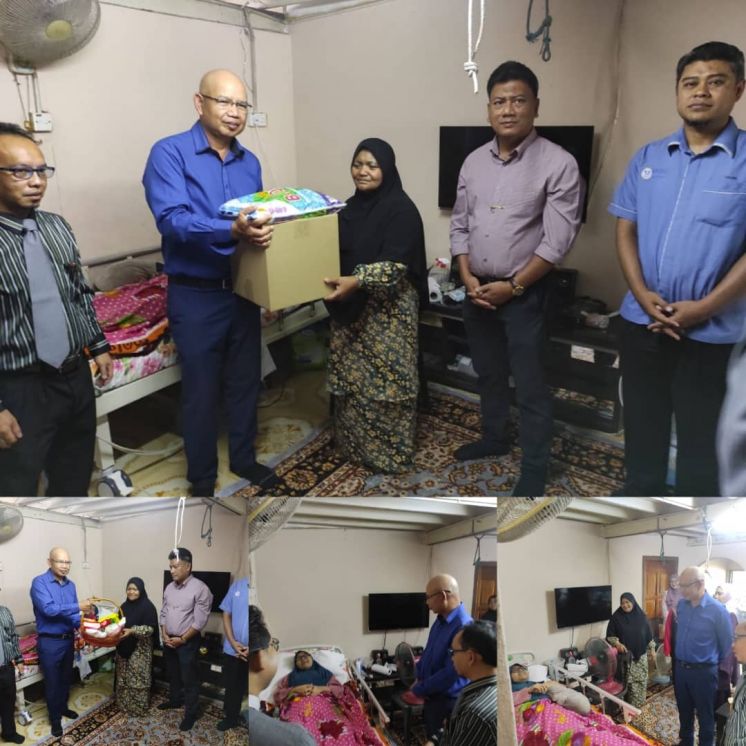 UUM PRIHATIN: TNC (HEPA) ZIARAH ALUMNI TERLANTAR HIDAP KANSER PARU-PARU