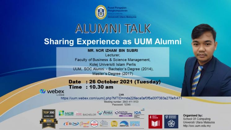 ALUMNI TALK: SHARING EXPERIENCE as UUM ALUMNI